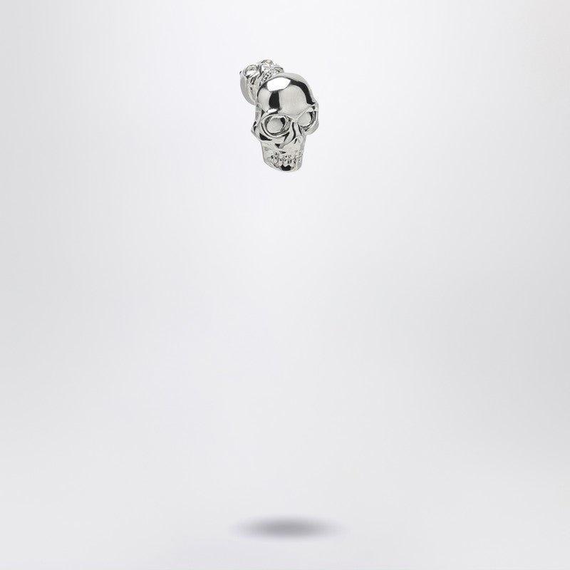 Alexander McQueen Skull Earring in palladium