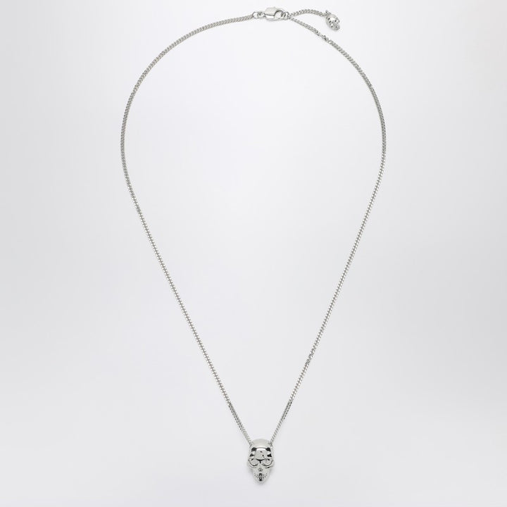 Alexander McQueen Skull necklace in palladium
