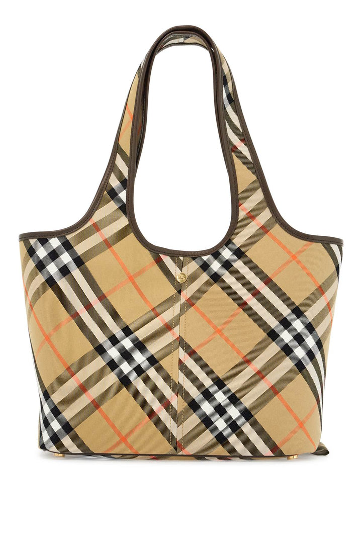 Burberry small checkered tote bag