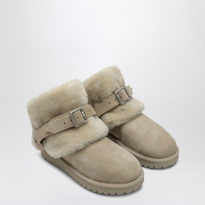 Burberry suede and shearling Chubby snow boots
