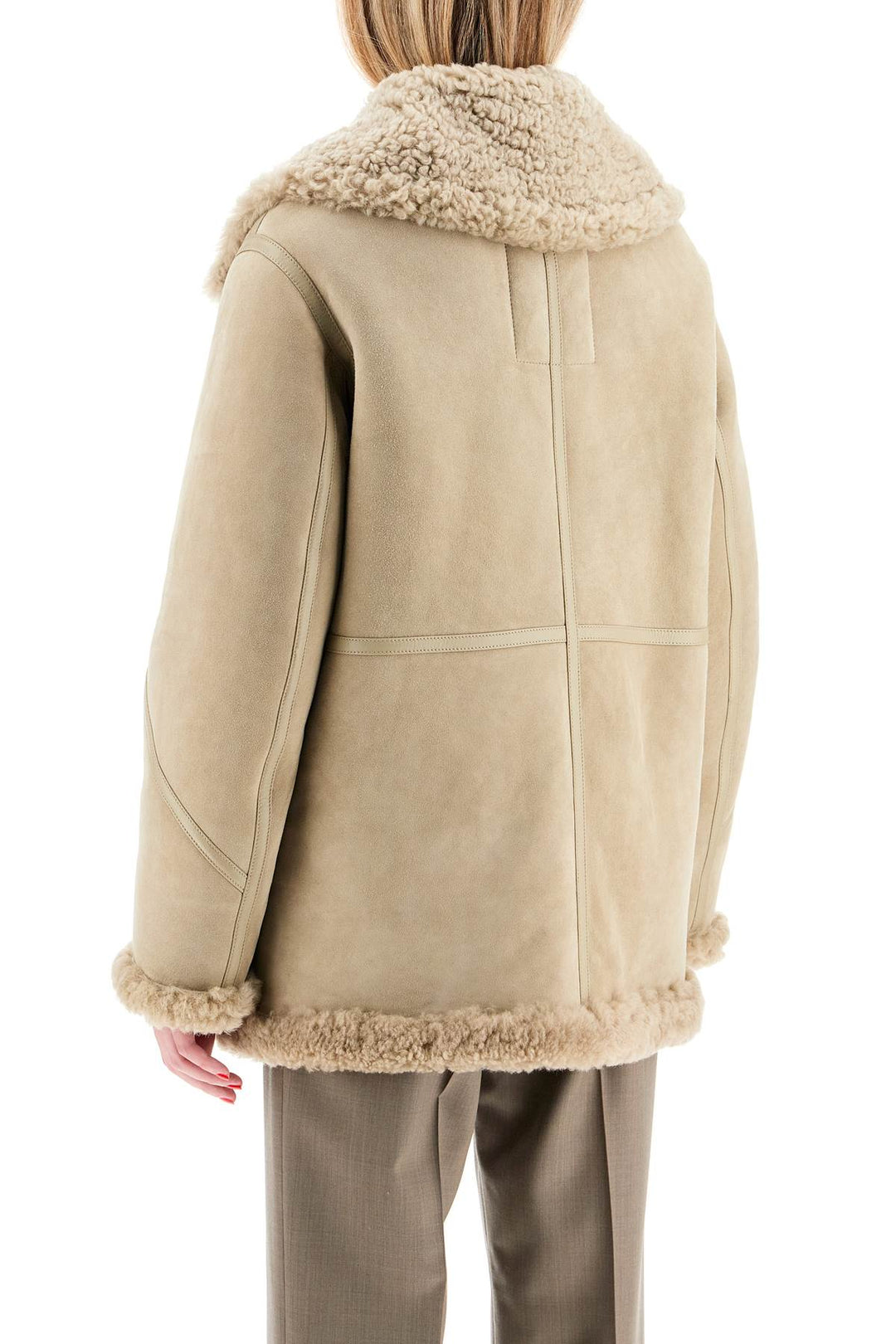 Burberry shearling aviator jacket