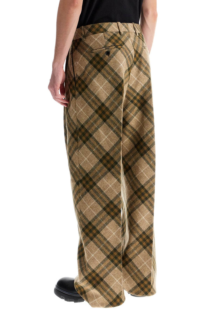 Burberry ered wool tailored trousers