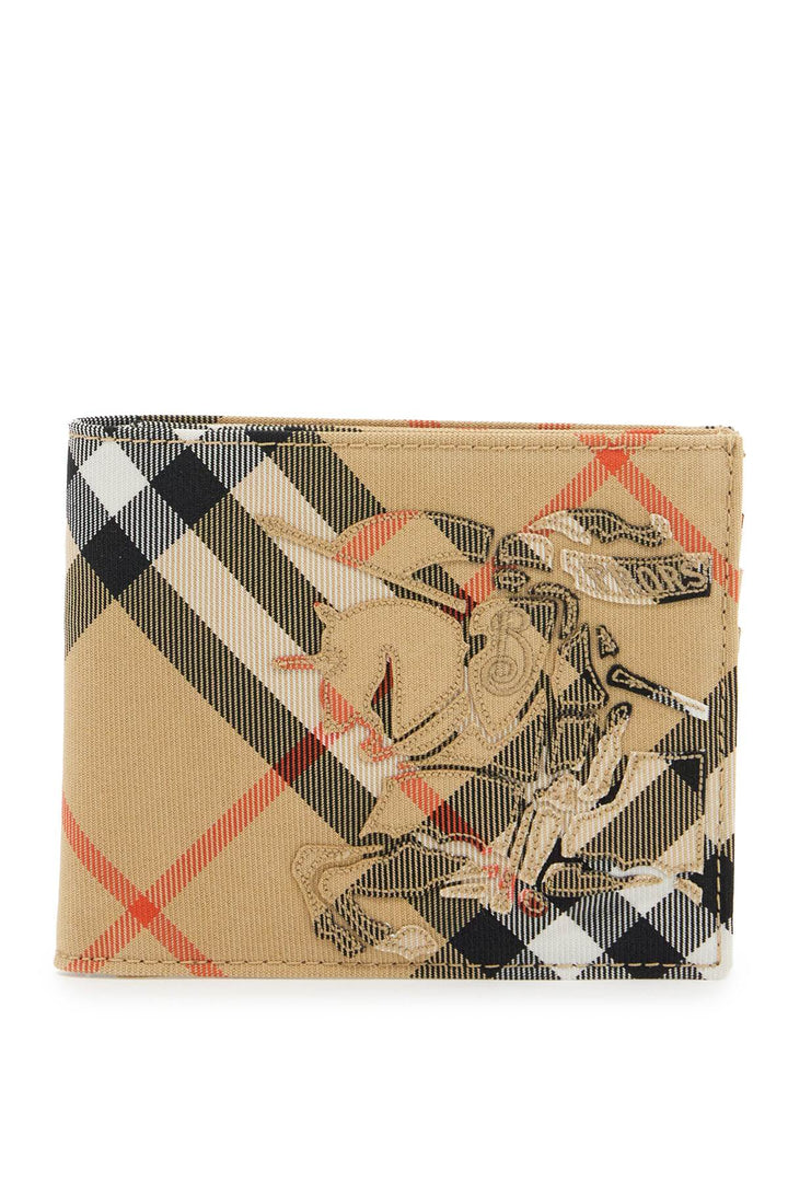 Burberry bi-fold check wallet with ekd