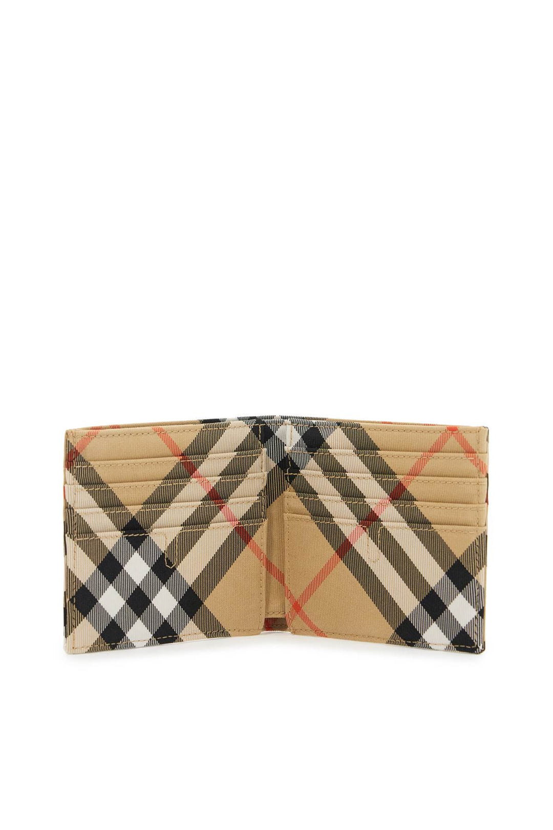 Burberry bi-fold check wallet with ekd