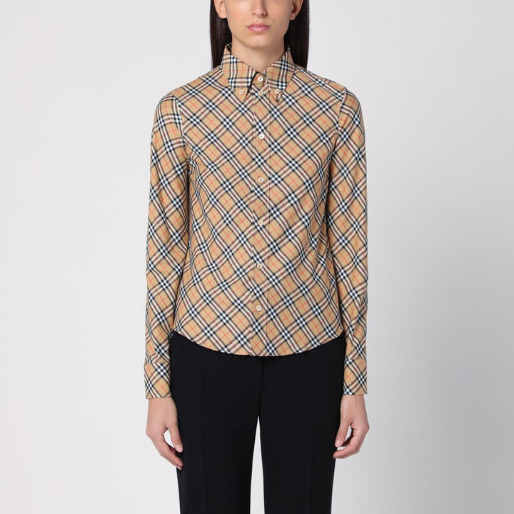 Burberry Checkered button-down shirt