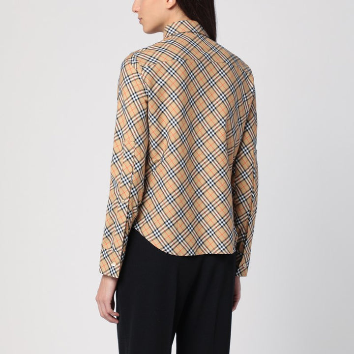 Burberry Checkered button-down shirt