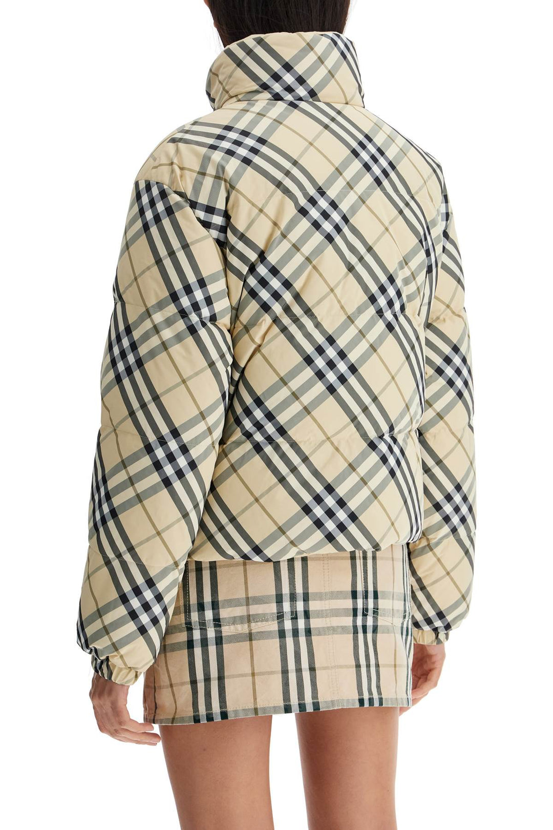 Burberry short reversible down jacket