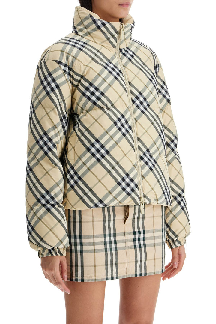 Burberry short reversible down jacket