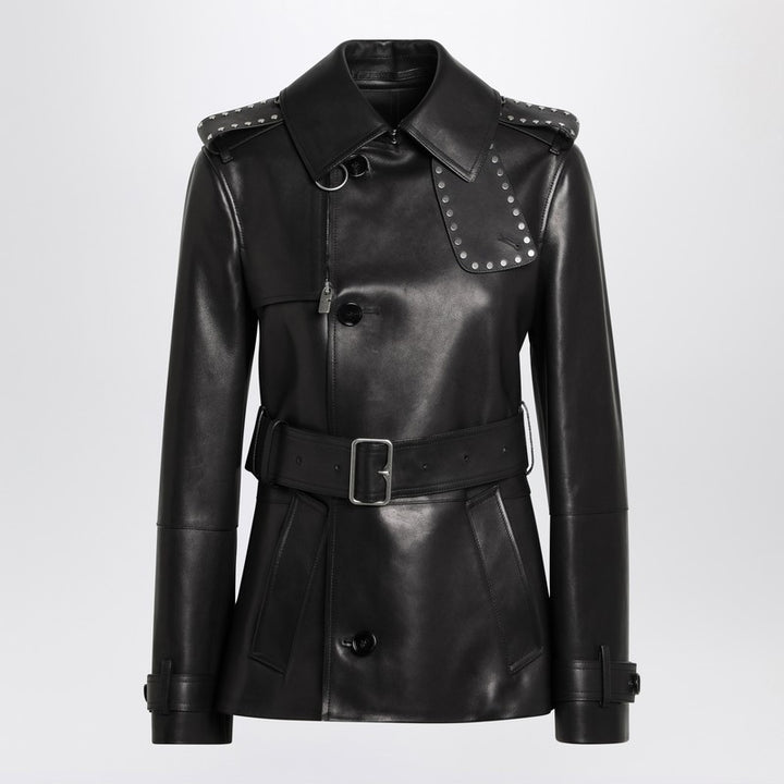 Burberry Short leather jacket with studs