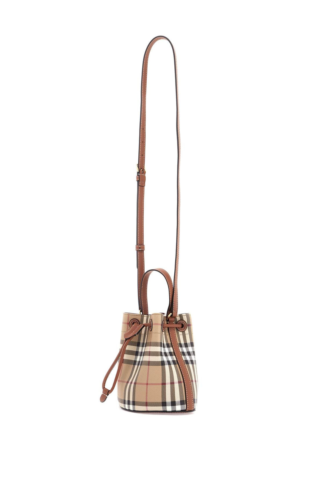 Burberry Checkered Mmini Bucket Bag