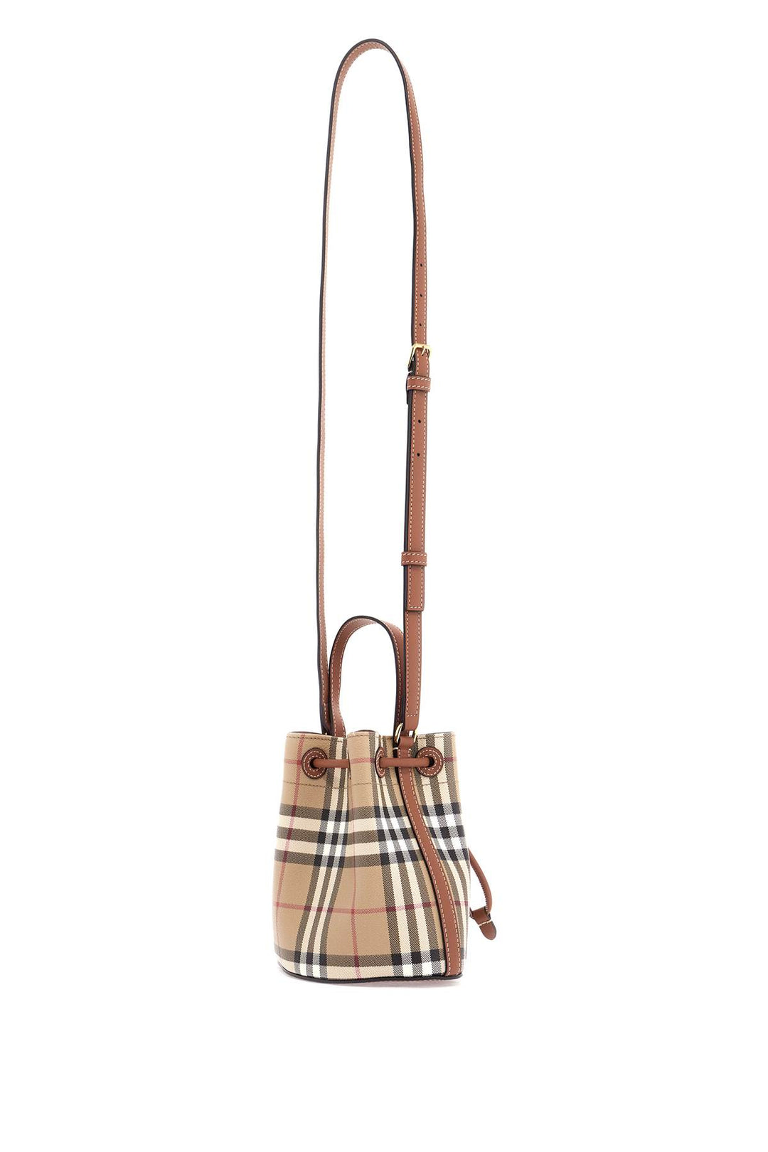 Burberry Checkered Mmini Bucket Bag