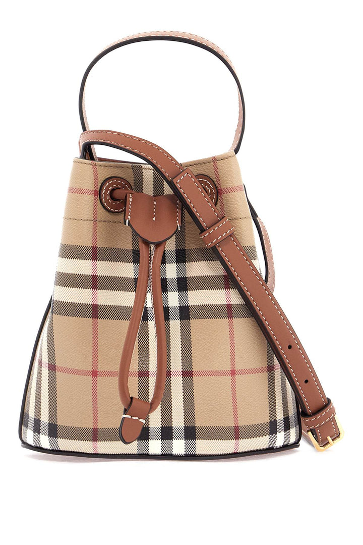 Burberry Checkered Mmini Bucket Bag