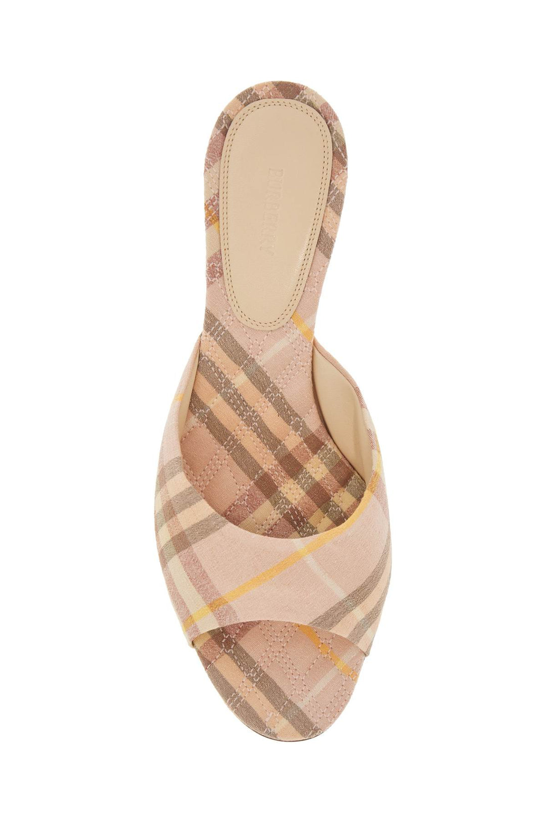 Burberry linen mule sandals