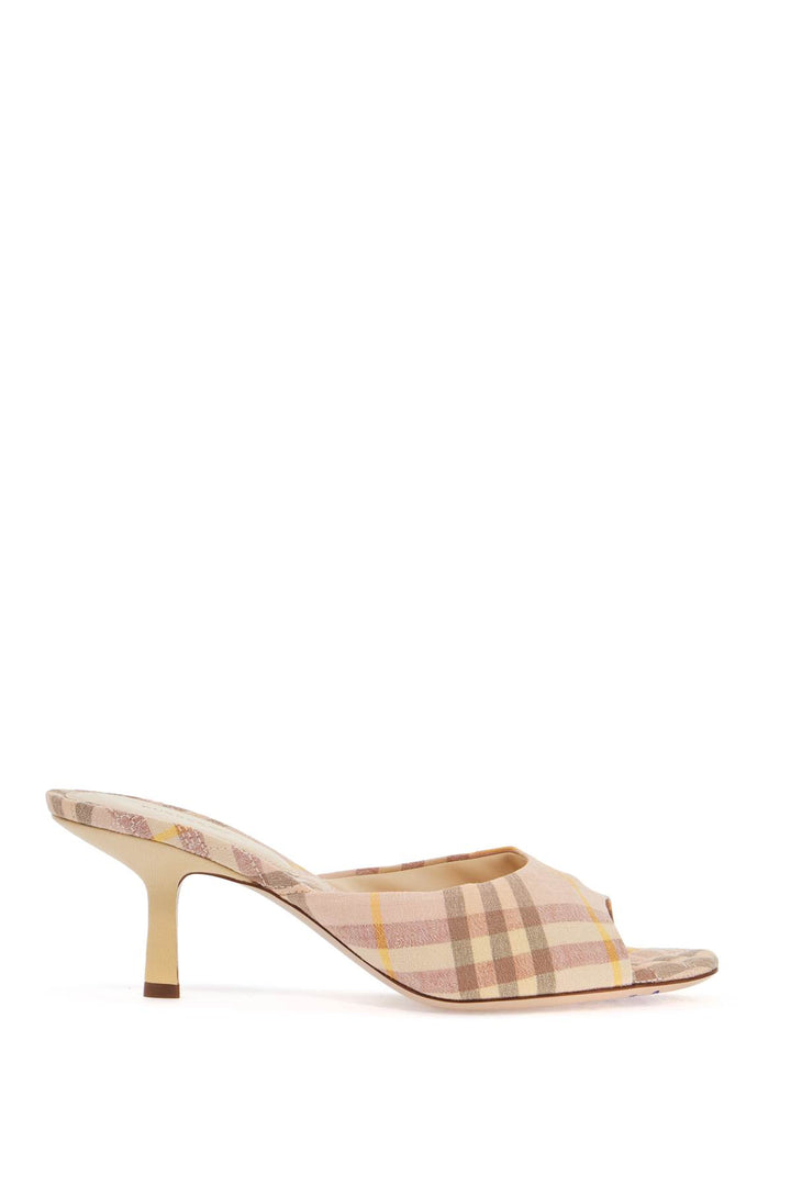 Burberry linen mule sandals