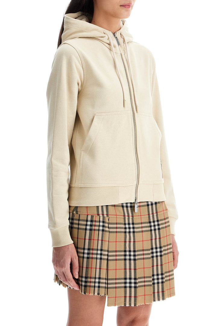 Burberry hooded zip-up sweatshirt