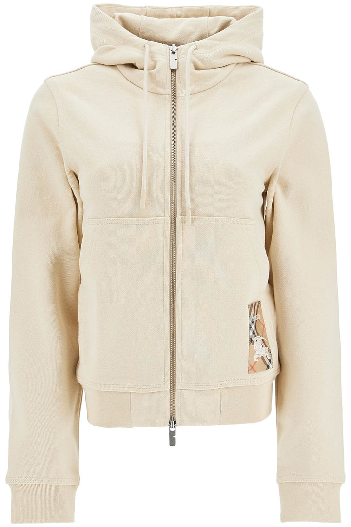 Burberry hooded zip-up sweatshirt