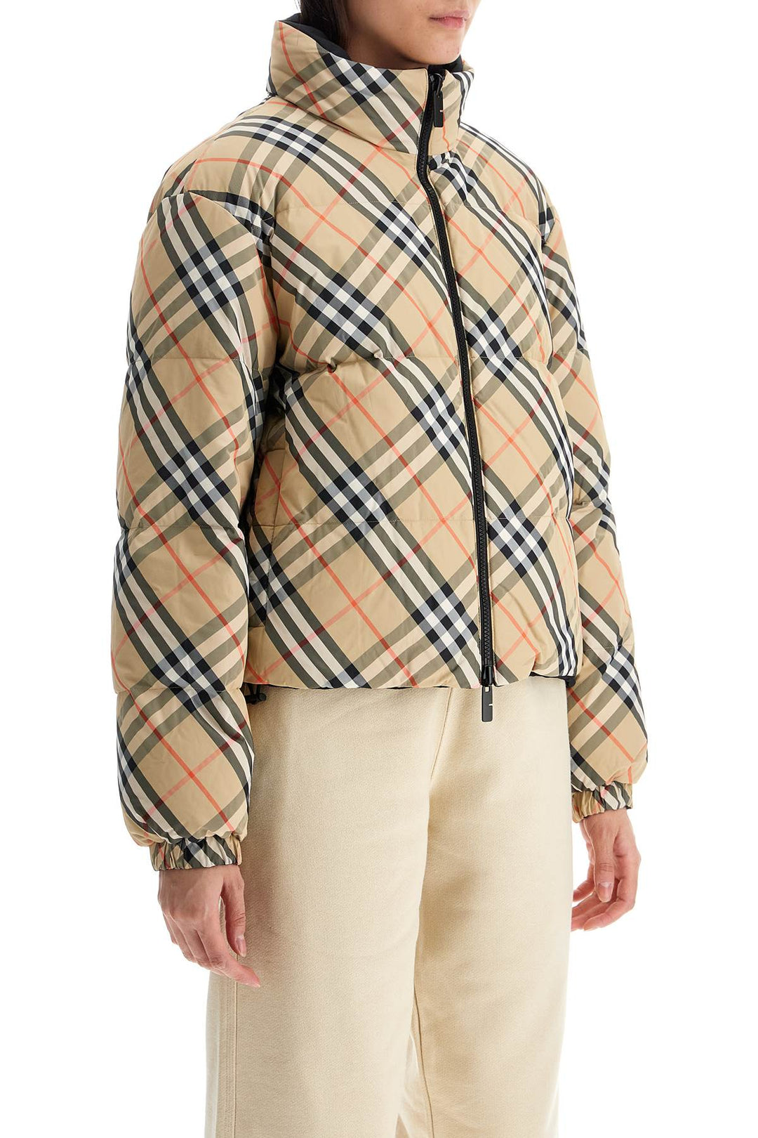 Burberry short reversible down jacket