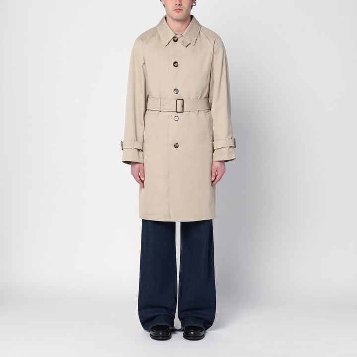 Burberry cotton trench coat with belt