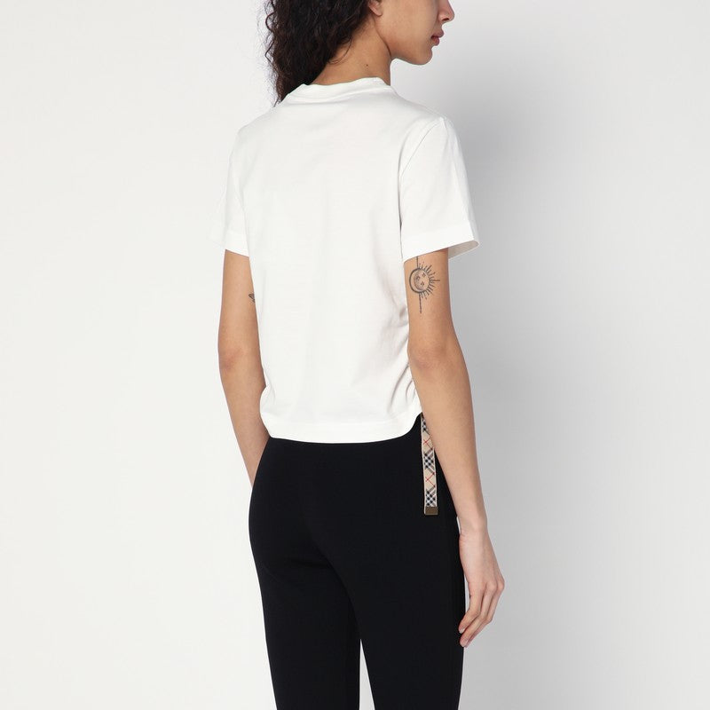 Burberry T-shirt with check pattern detail
