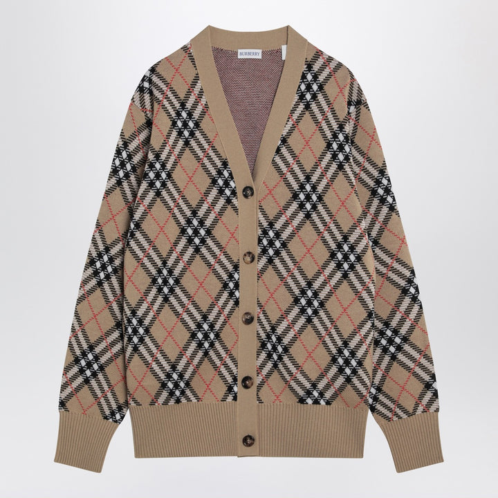 Burberry check cardigan