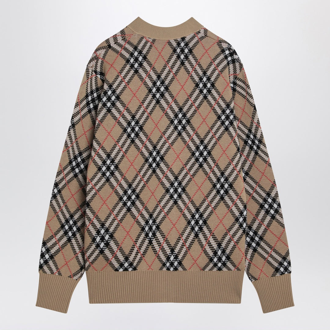Burberry check cardigan