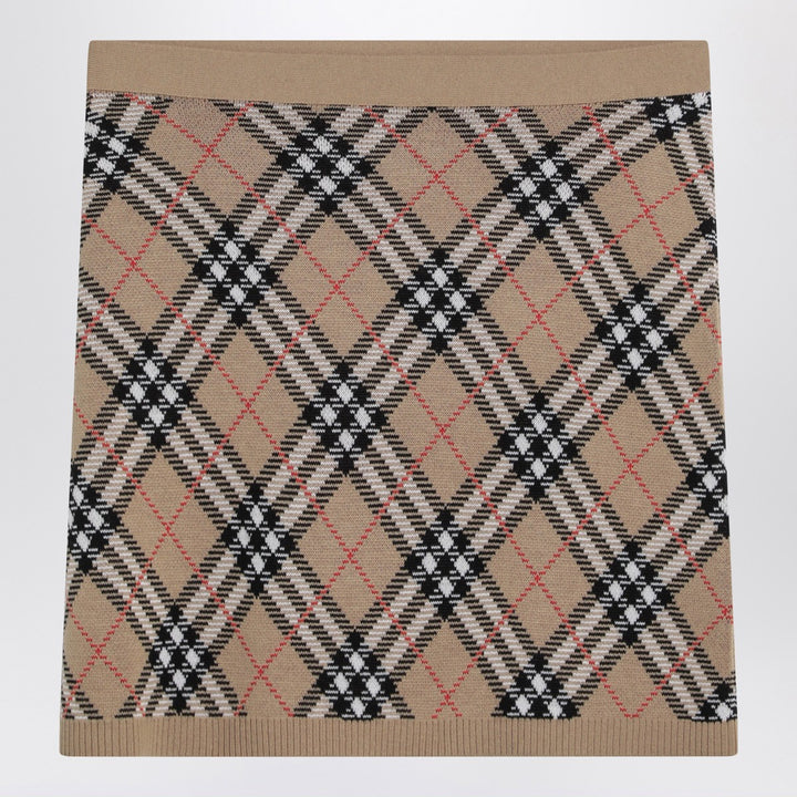 Burberry check mini skirt