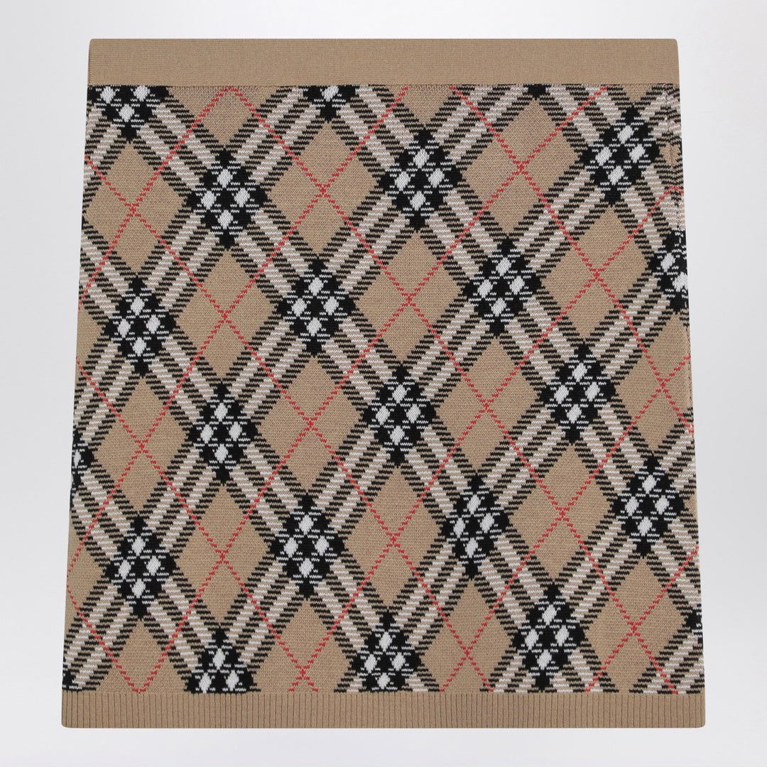Burberry check mini skirt