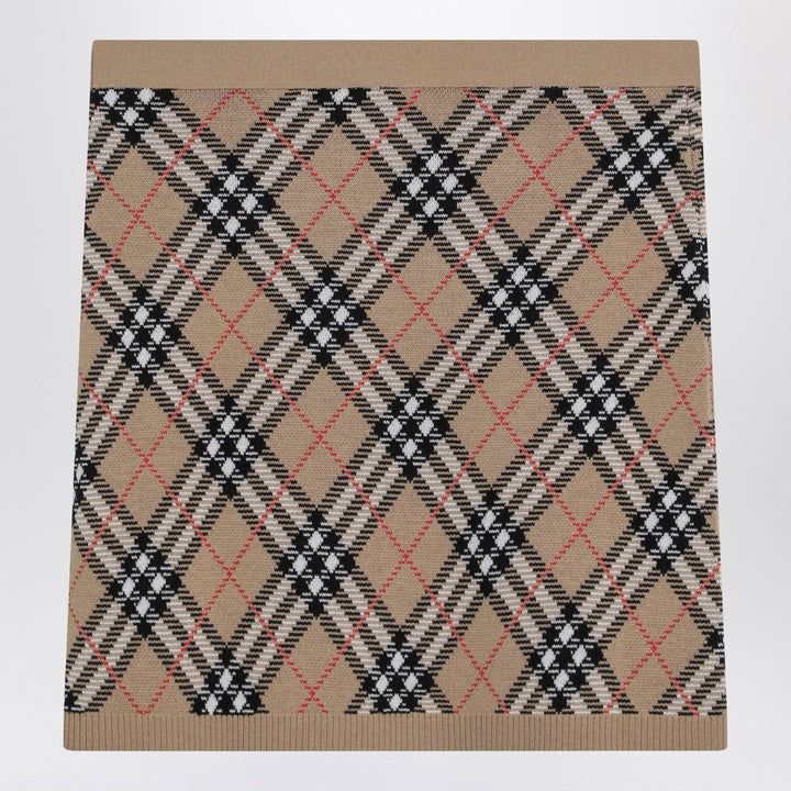 Burberry check mini skirt