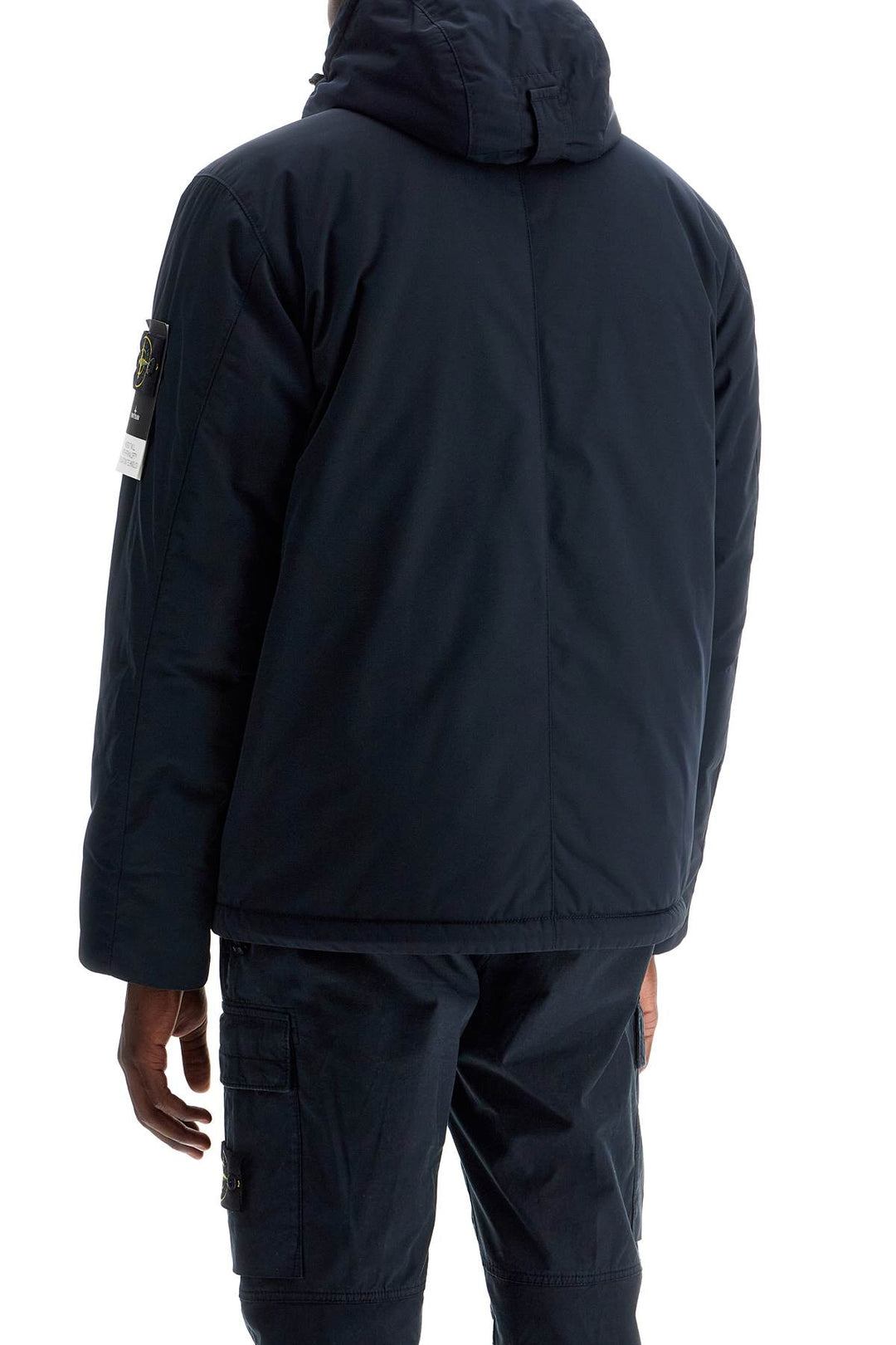 Stone Island hooded micro twill jacket