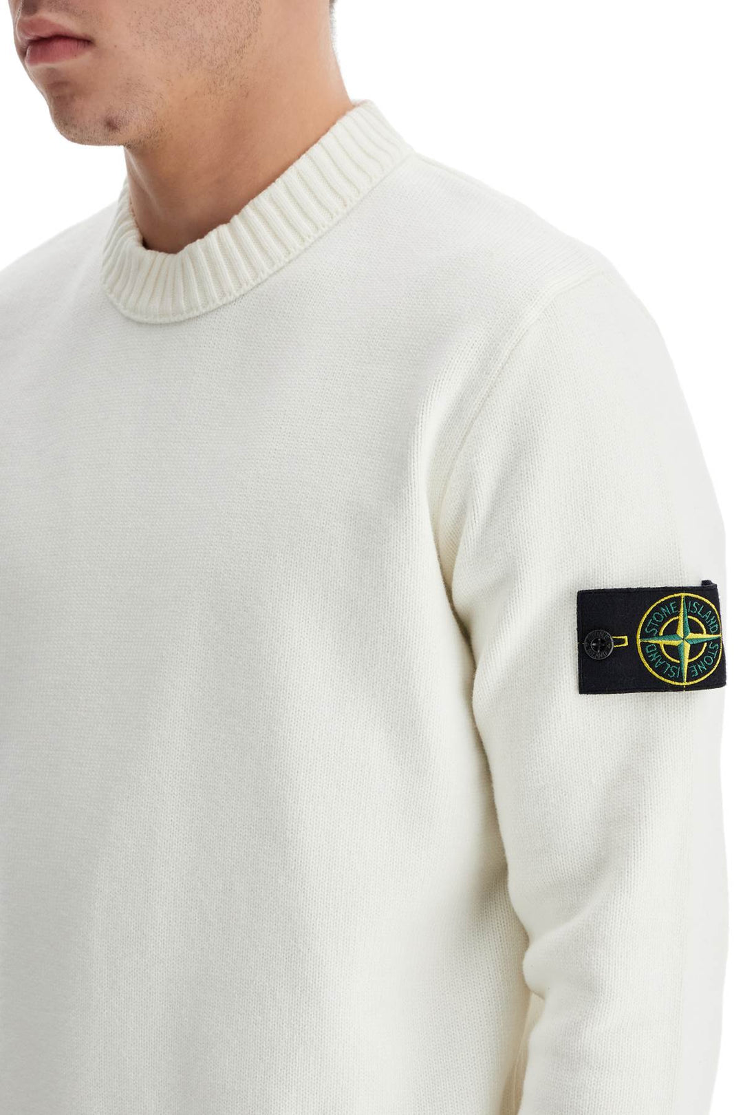 Stone Island cotton stretch pullover sweater