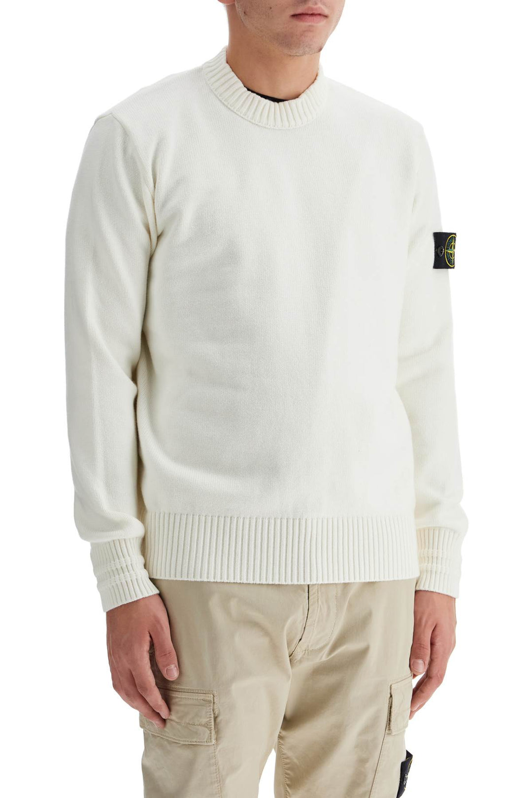 Stone Island cotton stretch pullover sweater