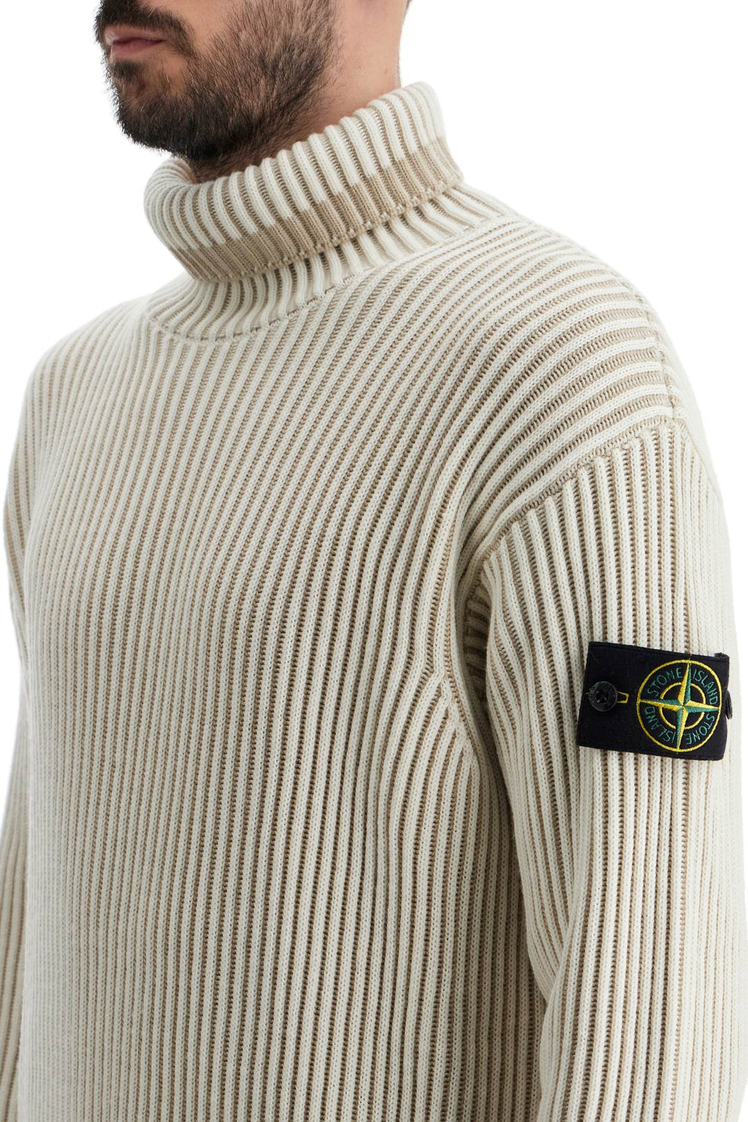 Stone Island ribbed woolen dolcevita