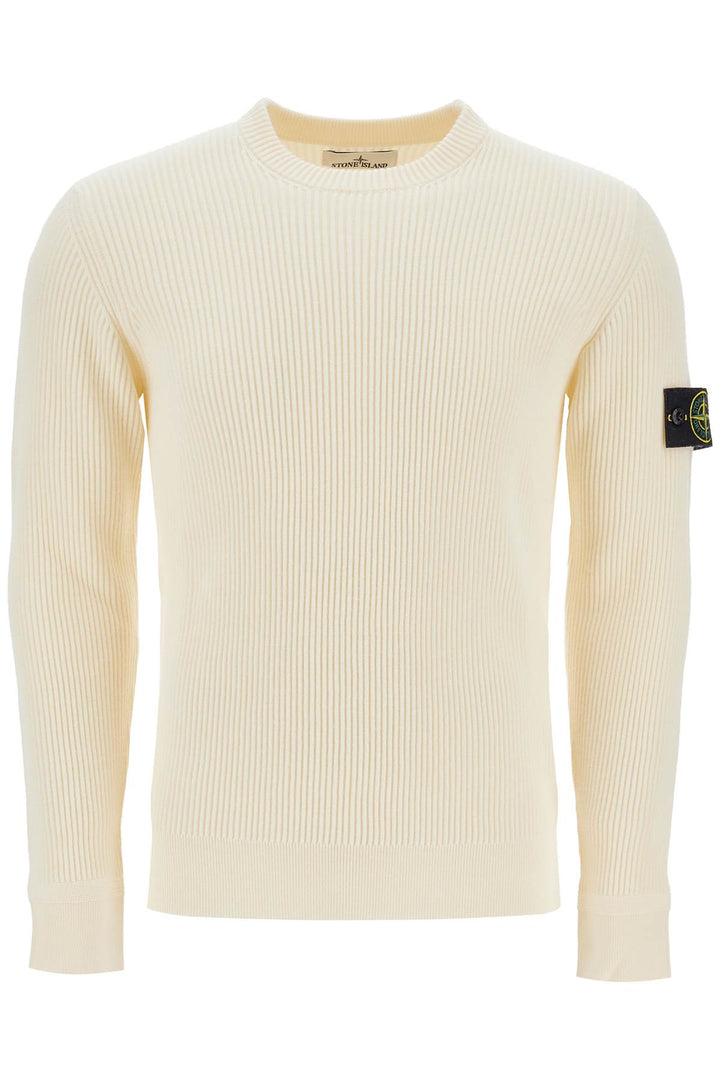 Stone Island ribbed wool crewneck sweater