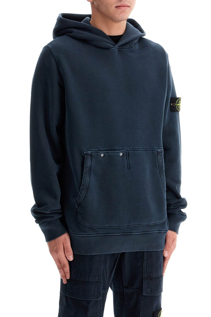 Stone Island organic cotton hoodie with hood