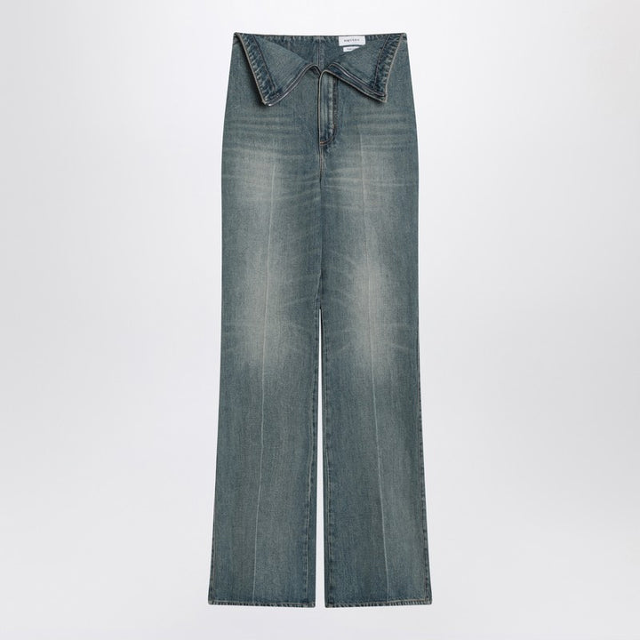 Alexander McQueen Flared jeans with turn-ups at the waist