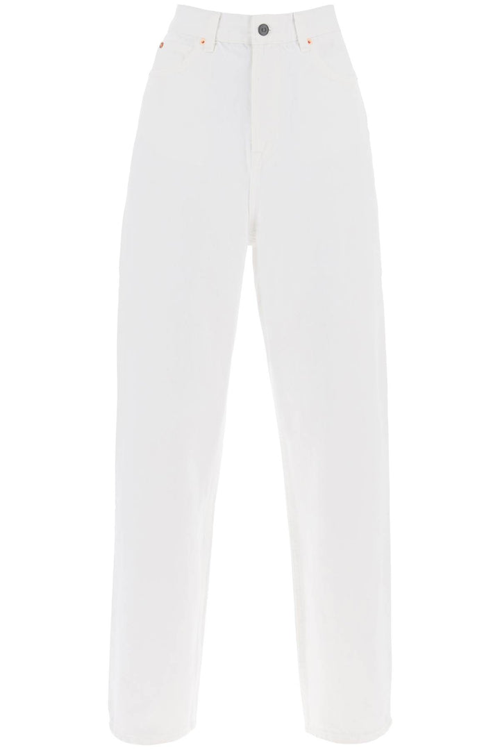 Wardrobe.Nyc Low Waisted Loose Fit Jeans   White