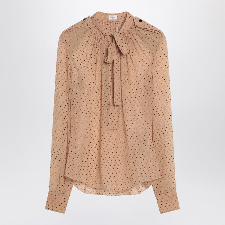 Saint Laurent polka dot blouse