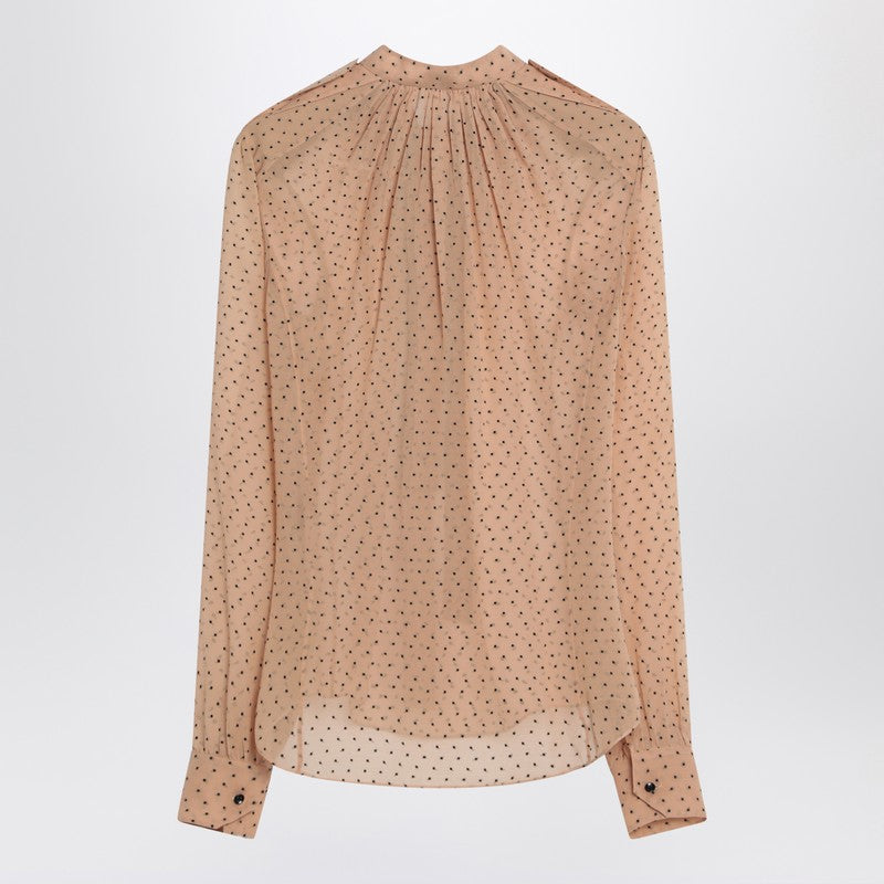 Saint Laurent polka dot blouse