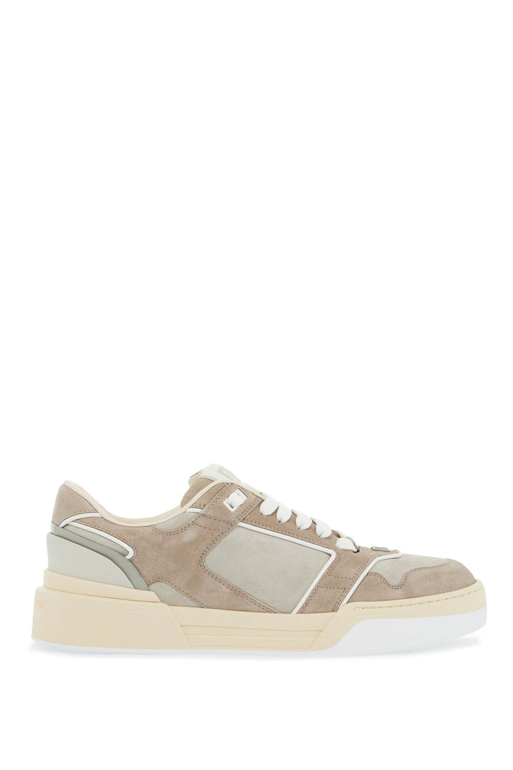 Dolce & Gabbana New Suede Roma Sneakers For Men And   Neutral