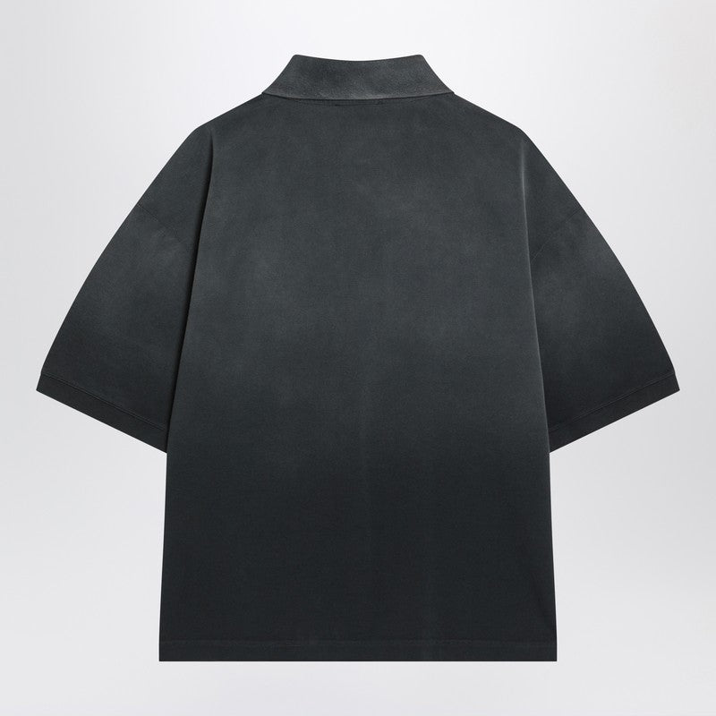 Alexander McQueen Faded effect polo shirt