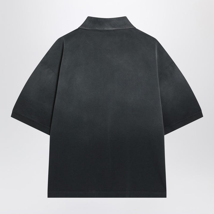 Alexander McQueen Faded effect polo shirt