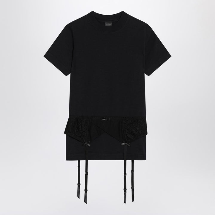 Balenciaga jersey stretch lingerie T-shirt