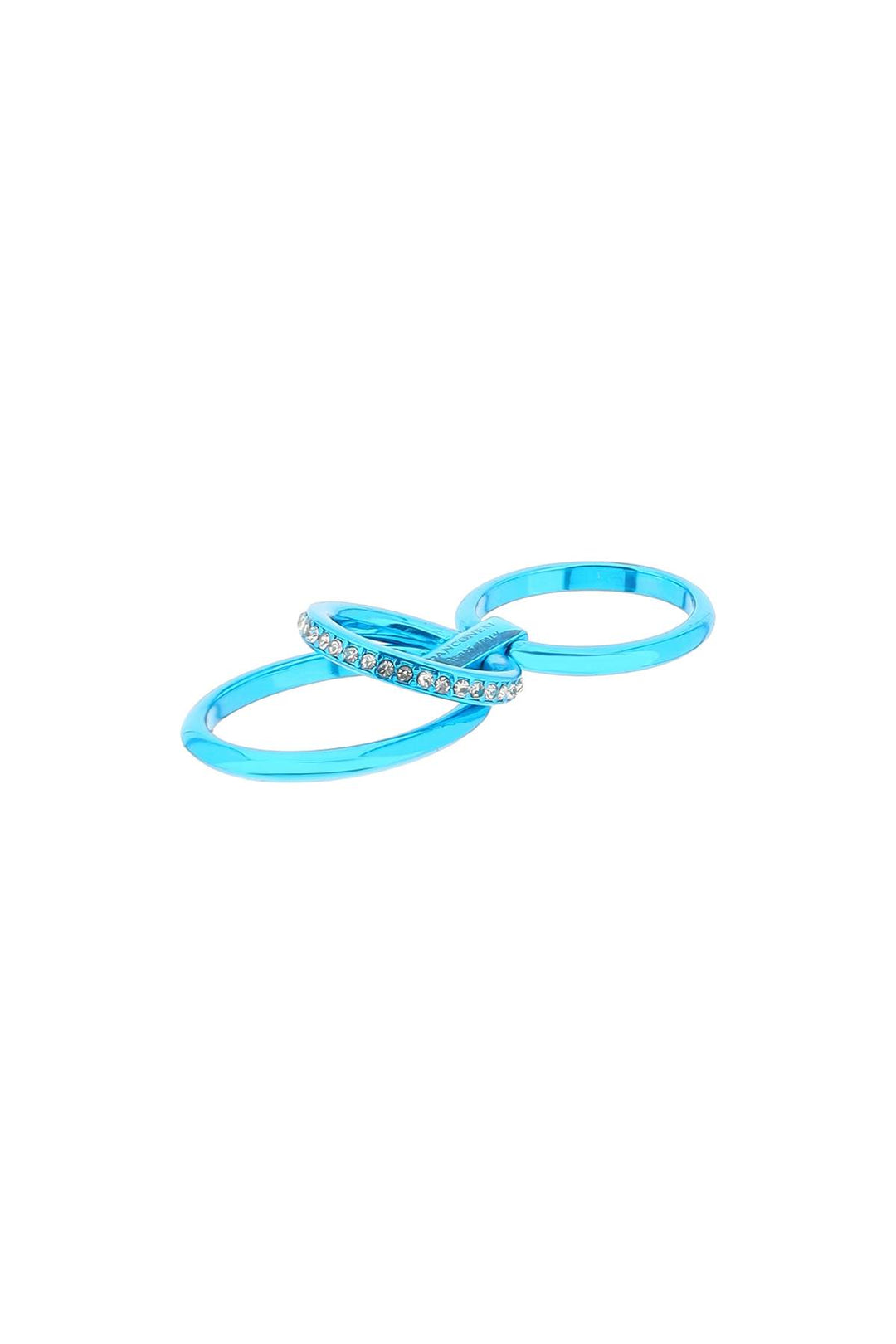 Panconesi Solar Crystal Ring   Blu