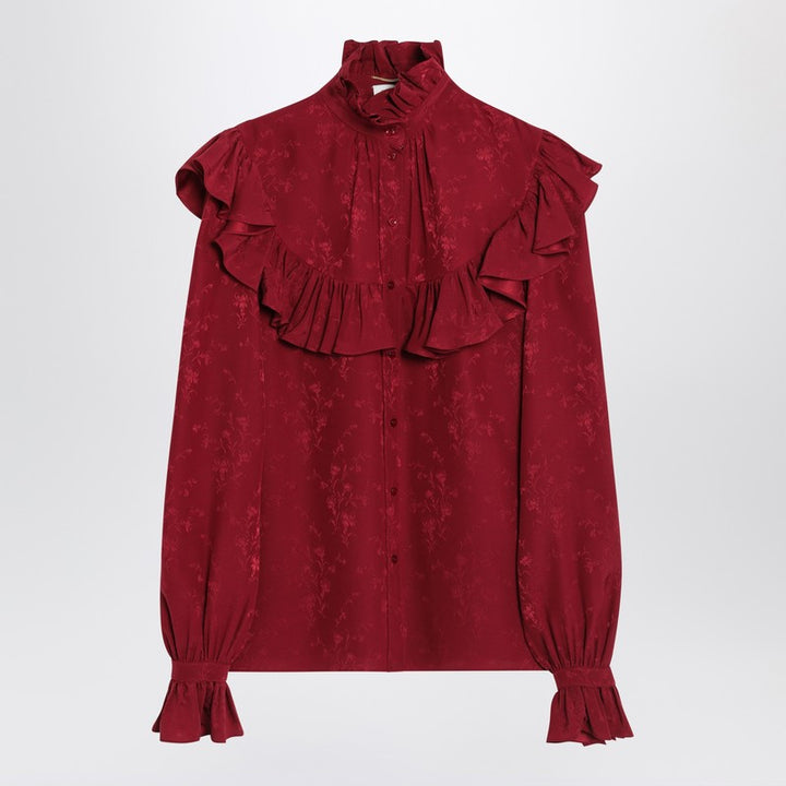 Saint Laurent damask silk shirt
