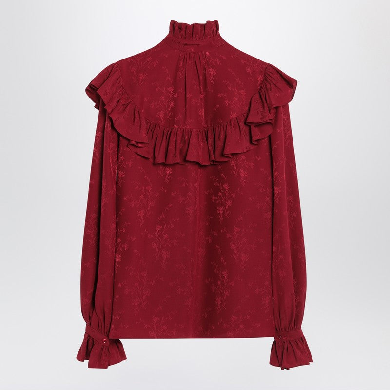 Saint Laurent damask silk shirt