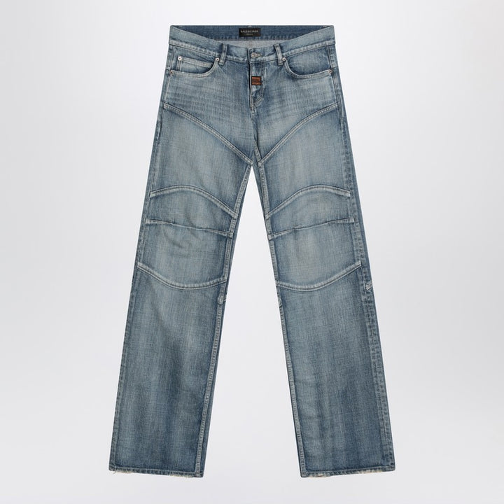 Balenciaga Light washed wide-leg jeans