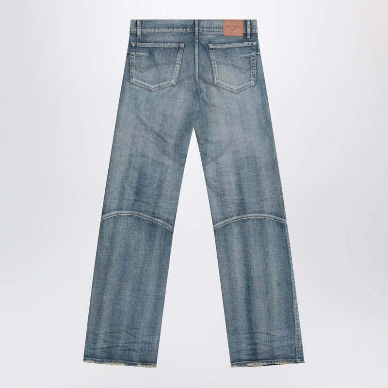 Balenciaga Light washed wide-leg jeans
