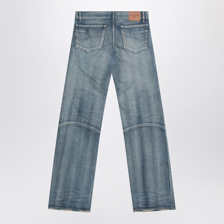 Balenciaga Light washed wide-leg jeans