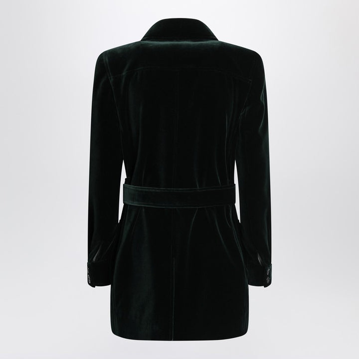 Saint Laurent velvet safari-style jacket