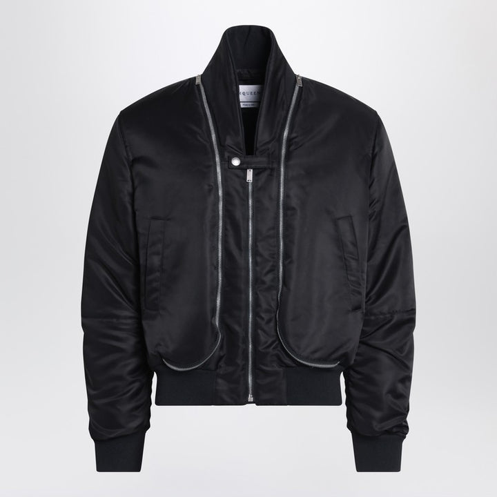Alexander McQueen nylon zip bomber